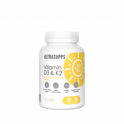 Витамин D3 and K2 ULTRASUPPS, 30 капсул