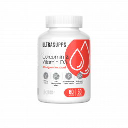 Куркумин и Витамин Д3 Ultrasupps, 60 капсулы