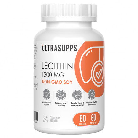 Лецитин 1200 mg ULTRASUPPS, 60 мягких капсул