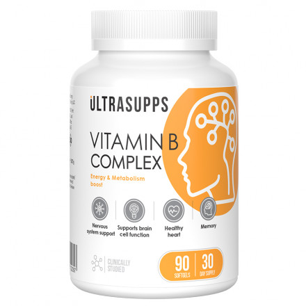Витамин B ULTRASUPPS, 90 капсул