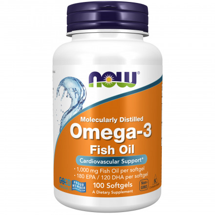 Now Omega-3 Омега-3 1000 мг, 100 шт