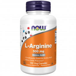 L-Аргинин Now 500 мг, капсулы 100 шт