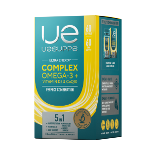 Комплексная Омега-3 + D3 & CoQ10, 60 капсул