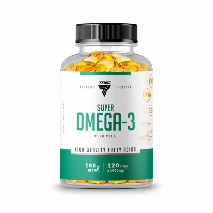 Омега-жиры Trec Nutrition Super Omega-3, 120 капсул
